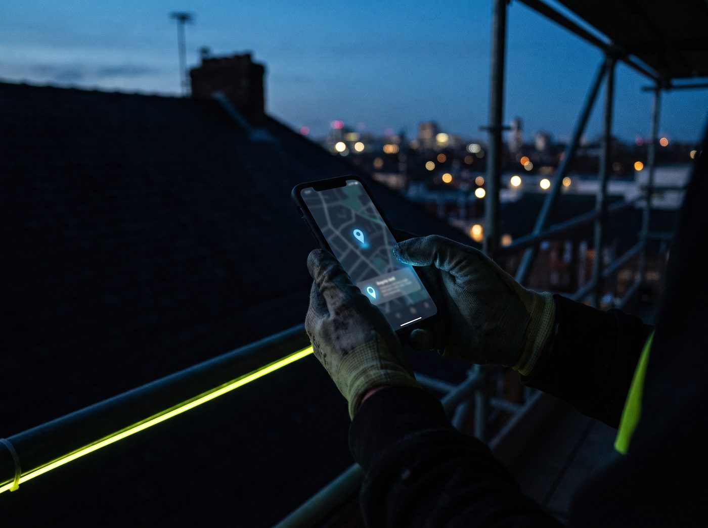 Tradesperson taking an incoming call from a new lead